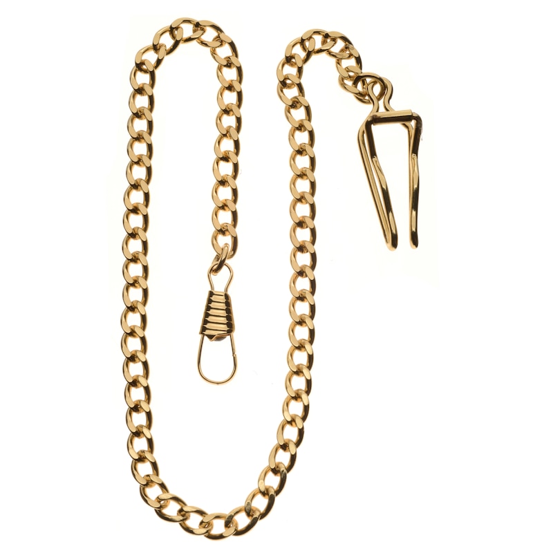 Main Image 5 of Half Skeleton Gold-Plated Pocket Watch