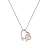 Thumbnail Image 0 of Hot Diamonds Silver & Rose Gold Double Heart Pendant