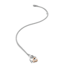 Thumbnail Image 3 of Hot Diamonds Sterling Silver & Rose Gold Double Heart Pendant
