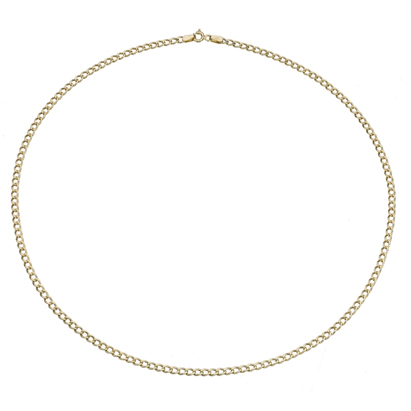 9ct Yellow Gold 22 Inch Curb Chain