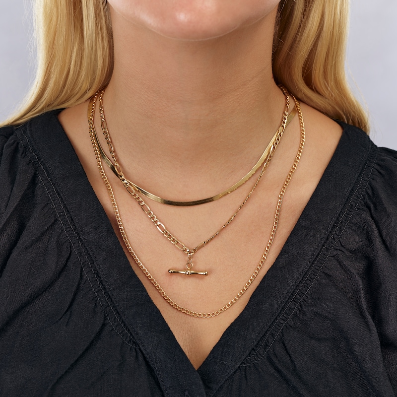 Main Image 5 of 9ct Yellow Gold 22" Curb Chain