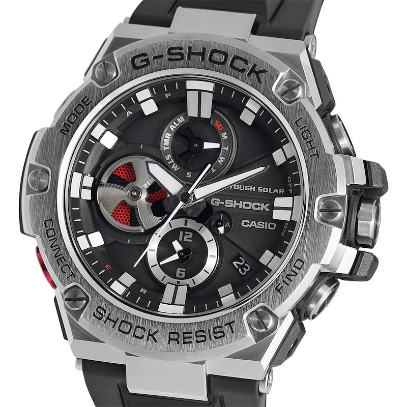 G-Shock GST-B100-1AER G-Steel Men's Black Silicone Strap Watch