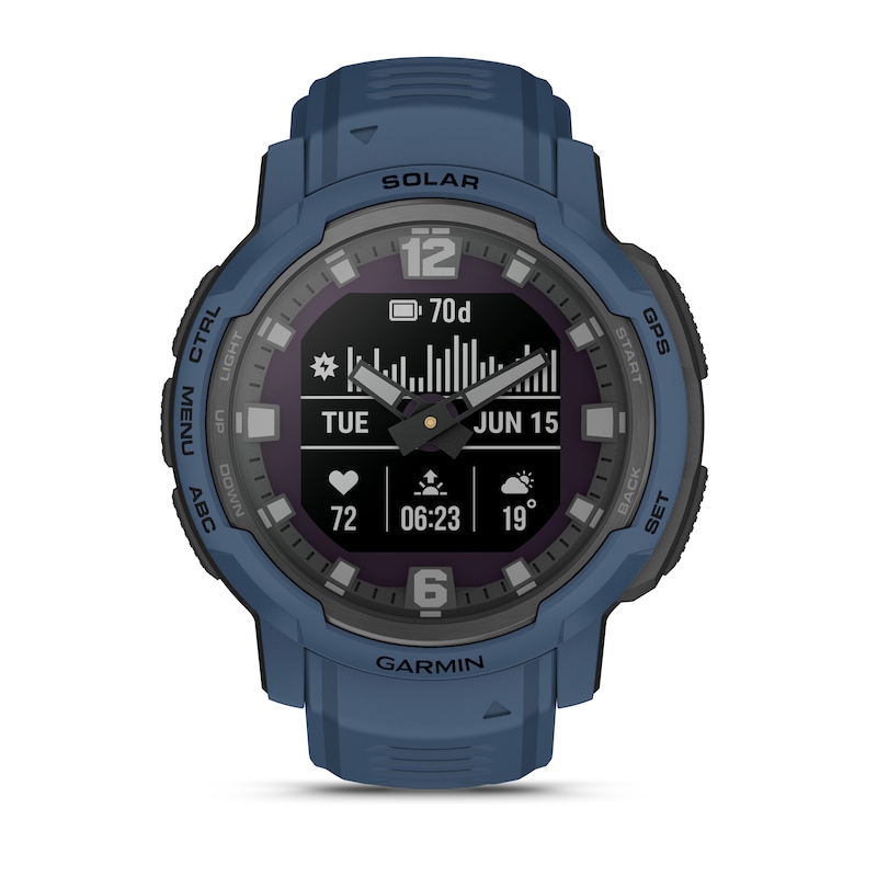 Garmin Instinct Crossover Solar Exclusive Blue Smartwatch