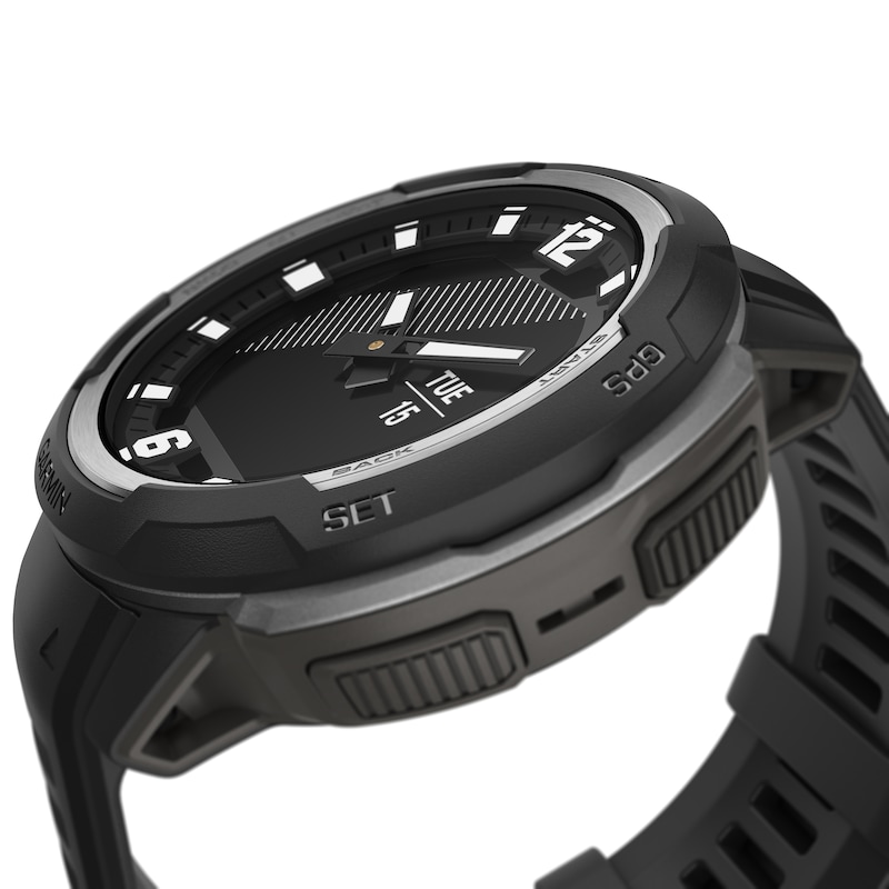 Main Image 4 of Garmin Instinct Crossover Black Silicone Strap Smartwatch