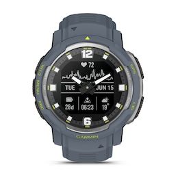 Garmin Instinct Crossover Exclusive Blue Strap Smartwatch