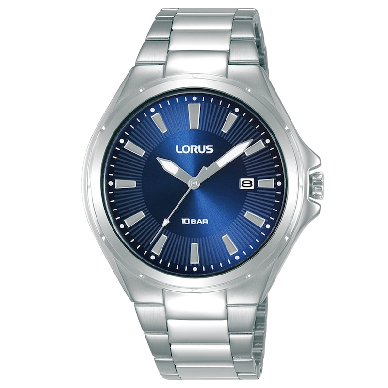 Lorus Heritage Men's Blue Dial Stainless Steel Bracelet Watch