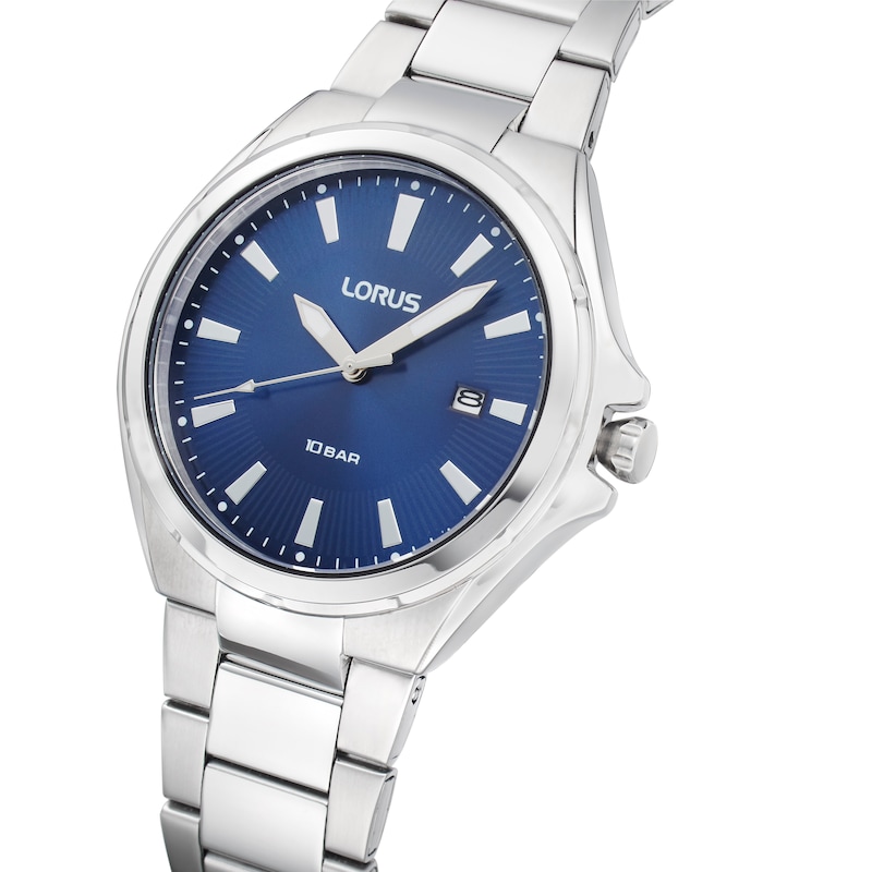 Lorus Heritage Men's Blue Dial Stainless Steel Bracelet Watch