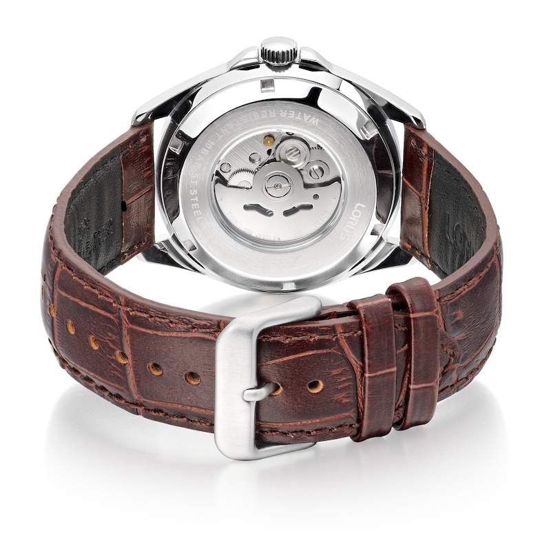 Main Image 4 of Lorus Automatic Men's Brown Leather Strap Watch