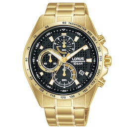 Lorus Sports Men's Gold Tone Bracelet Watch