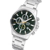 Thumbnail Image 2 of Lorus Men's Green Chronograph Stainless Steel Bracelet Watch