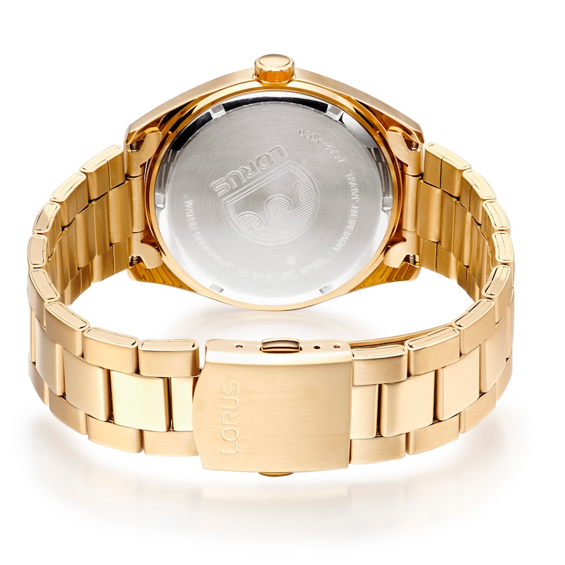 Main Image 4 of Lorus Solar Men's Gold Plated Stainless Steel Bracelet Watch