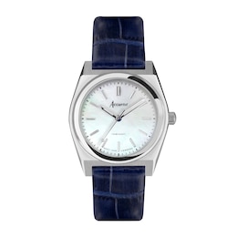 Accurist Ladies' Origin 34mm Dial Blue Leather Strap Watch