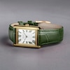 Thumbnail Image 1 of Accurist Ladies' Rectangle 26mm Dial Green Leather Strap Watch