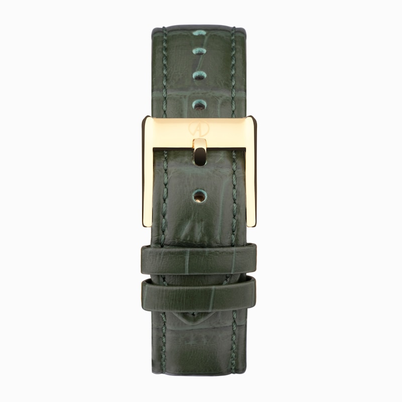 Main Image 3 of Accurist Ladies' Rectangle 26mm Dial Green Leather Strap Watch