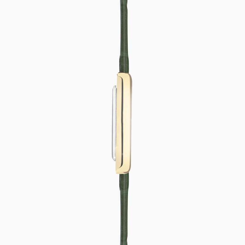 Main Image 7 of Accurist Ladies' Rectangle 26mm Dial Green Leather Strap Watch