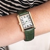 Thumbnail Image 8 of Accurist Ladies' Rectangle 26mm Dial Green Leather Strap Watch