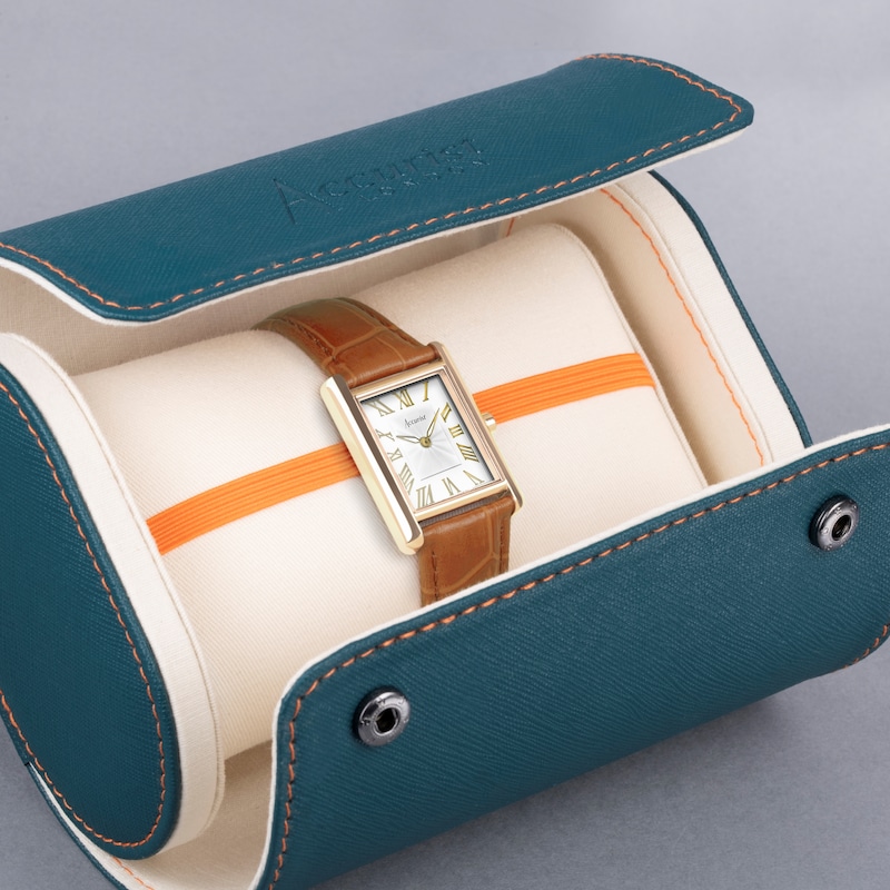 Main Image 4 of Accurist Ladies' Rectangle 26mm Dial Tan Leather Strap Watch