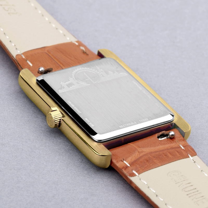 Main Image 5 of Accurist Ladies' Rectangle 26mm Dial Tan Leather Strap Watch