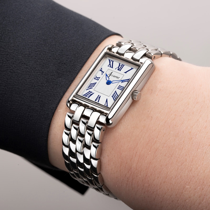 Main Image 9 of Accurist Ladies' Rectangle 26mm Dial Stainless Steel Bracelet Watch