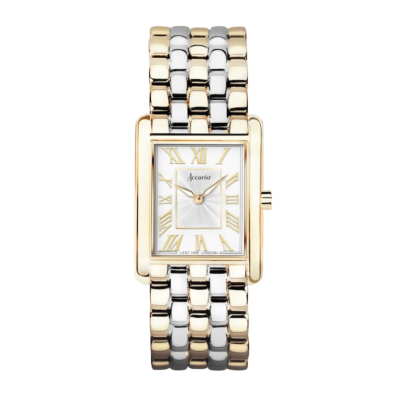 Main Image 1 of Accurist Ladies' Rectangle 26mm Dial Two Tone Stainless Steel Watch