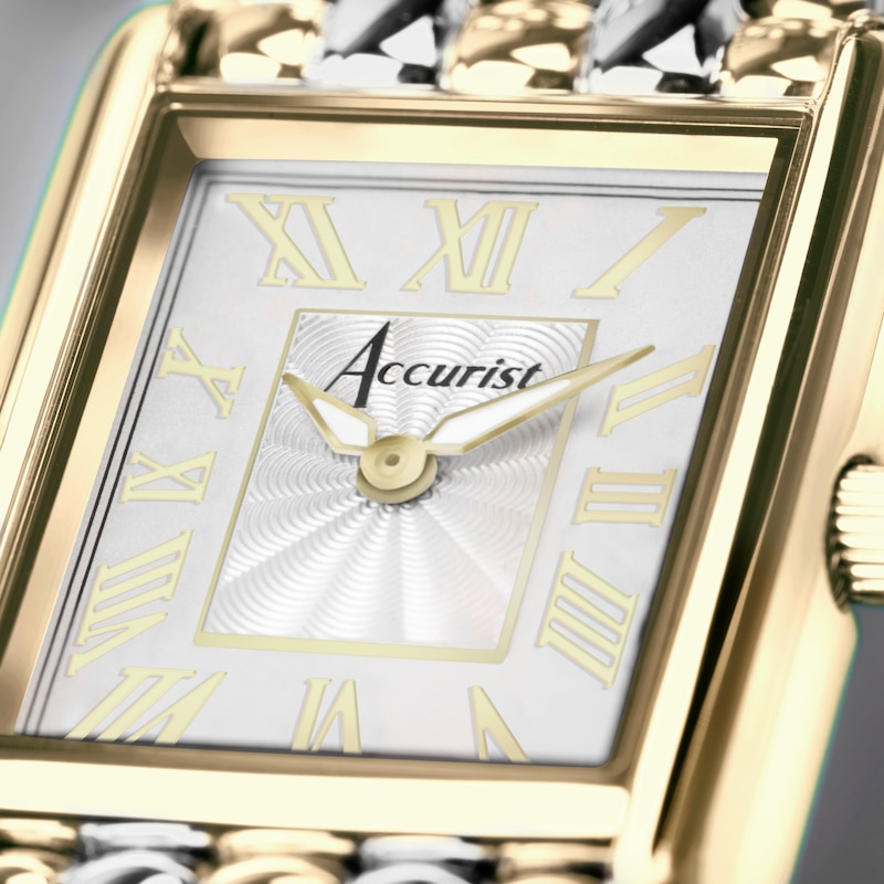 Main Image 8 of Accurist Ladies' Rectangle 26mm Dial Two Tone Stainless Steel Watch