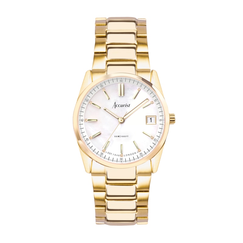 Main Image 1 of Accurist Ladies' Everyday 30mm Dial Gold Tone Stainless Steel Watch