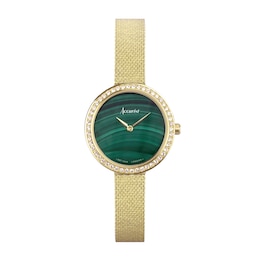 Accurist Ladies' Jewellery 28mm Dial Gold Stainless Steel Mesh Watch