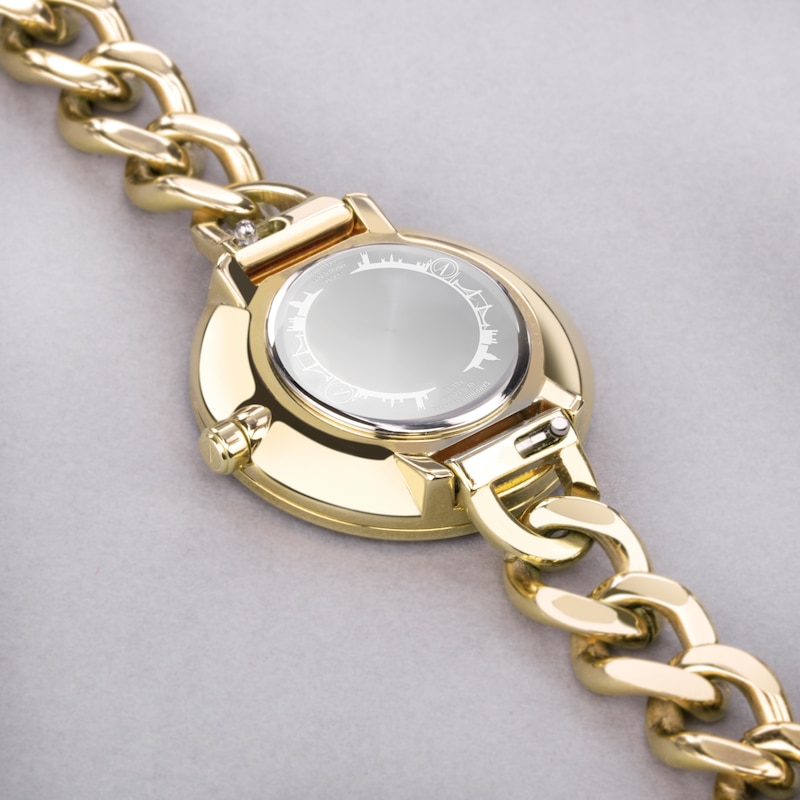 Main Image 5 of Accurist Ladies' Jewellery 28mm Dial Gold Tone Curb Chain Bracelet Watch