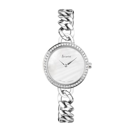 Accurist Ladies' Jewellery 28mm Dial Stainless Steel Curb Chain Bracelet Watch