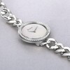 Thumbnail Image 2 of Accurist Ladies' Jewellery 28mm Dial Stainless Steel Curb Chain Bracelet Watch