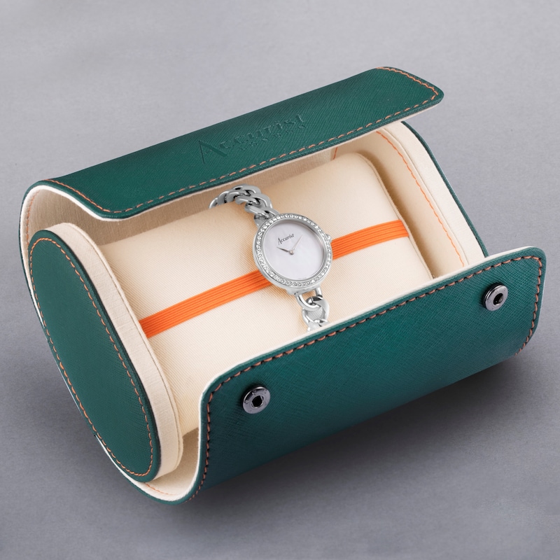 Main Image 4 of Accurist Ladies' Jewellery 28mm Dial Stainless Steel Curb Chain Bracelet Watch