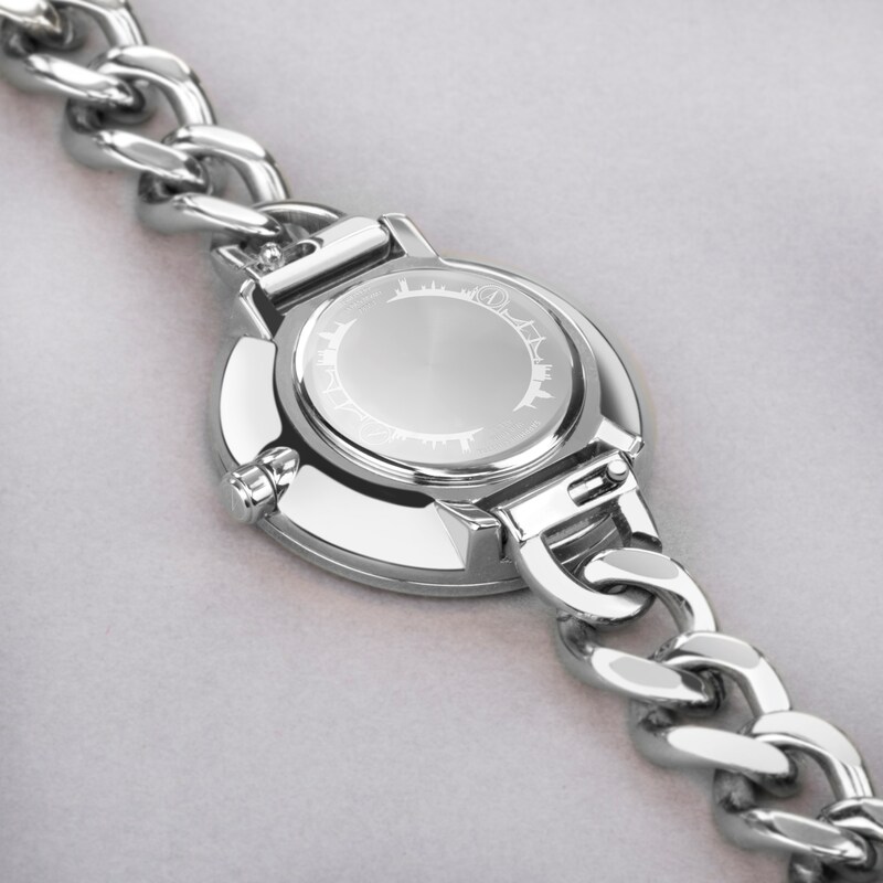 Accurist Ladies' Jewellery 28mm Dial Stainless Steel Curb Chain Bracelet Watch