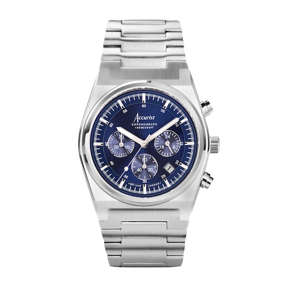 Accurist Mens Origin 41mm Chronograph Dial Stainless Steel W