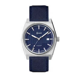 Accurist Men's Origin 41mm Dial Blue Canvas Strap Watch