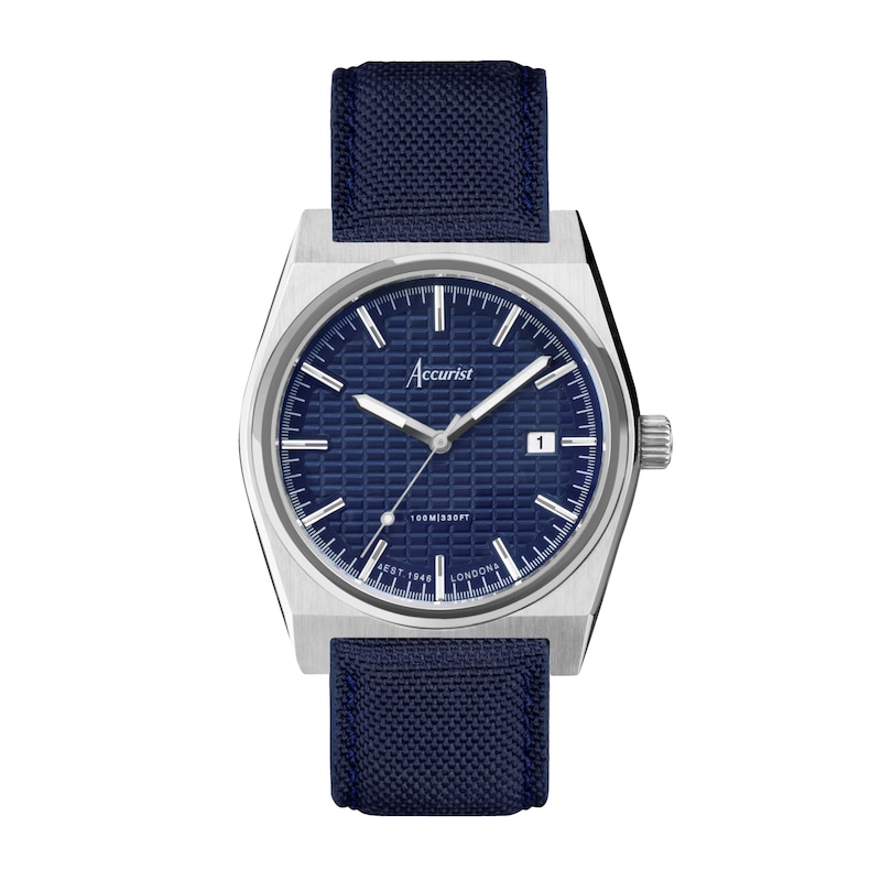 Main Image 1 of Accurist Men's Origin 41mm Dial Blue Canvas Strap Watch