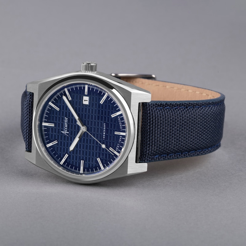 Main Image 2 of Accurist Men's Origin 41mm Dial Blue Canvas Strap Watch