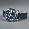 Thumbnail Image 2 of Accurist Men's Dive 42mm Dial Blue Leather Strap Watch