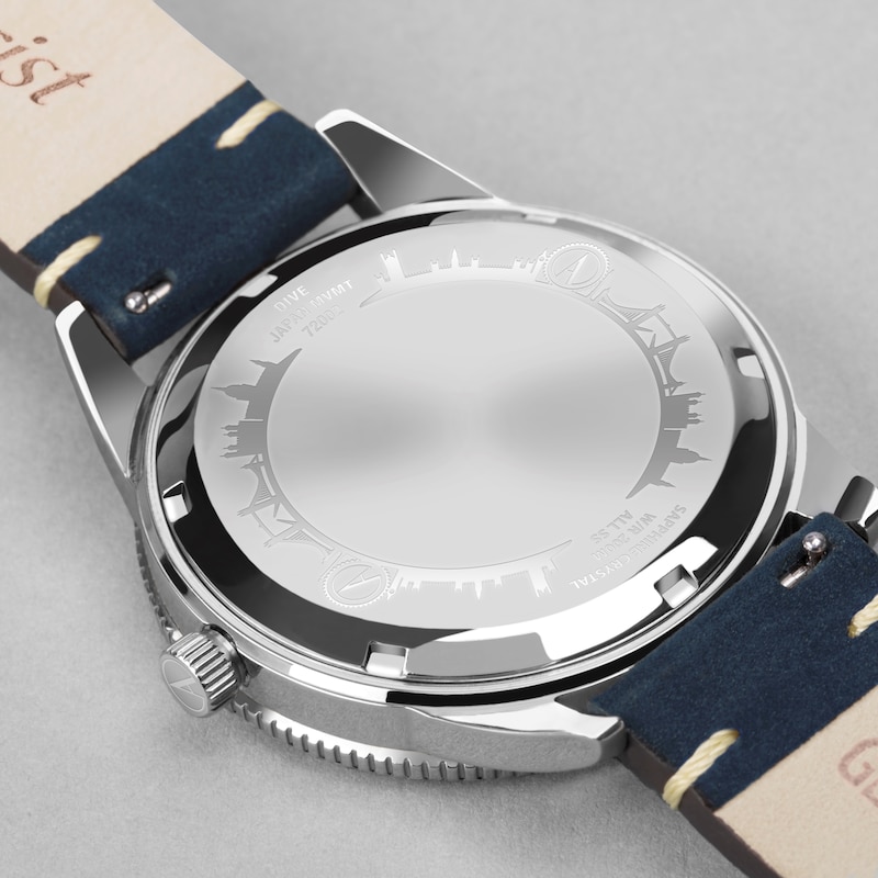 Main Image 5 of Accurist Men's Dive 42mm Dial Blue Leather Strap Watch