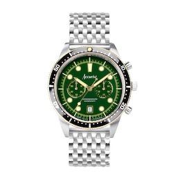 Accurist Men's Dive 42mm Chronograph Dial Stainless Steel Watch