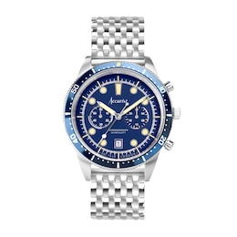 Accurist Men's Dive 42mm Chronograph Dial Stainless Steel Watch