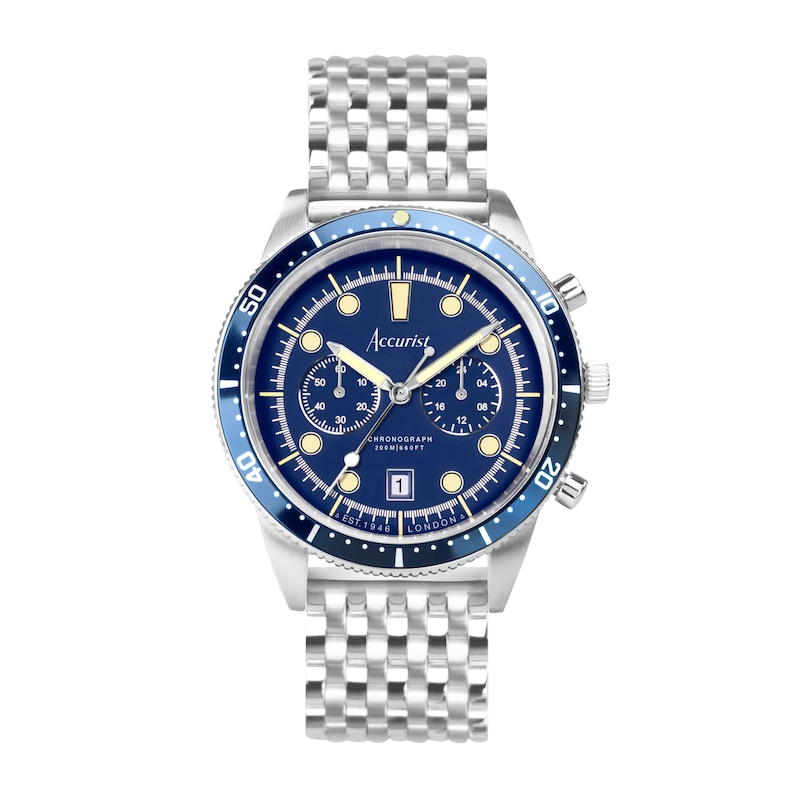 Main Image 1 of Accurist Men's Dive 42mm Chronograph Dial Stainless Steel Watch