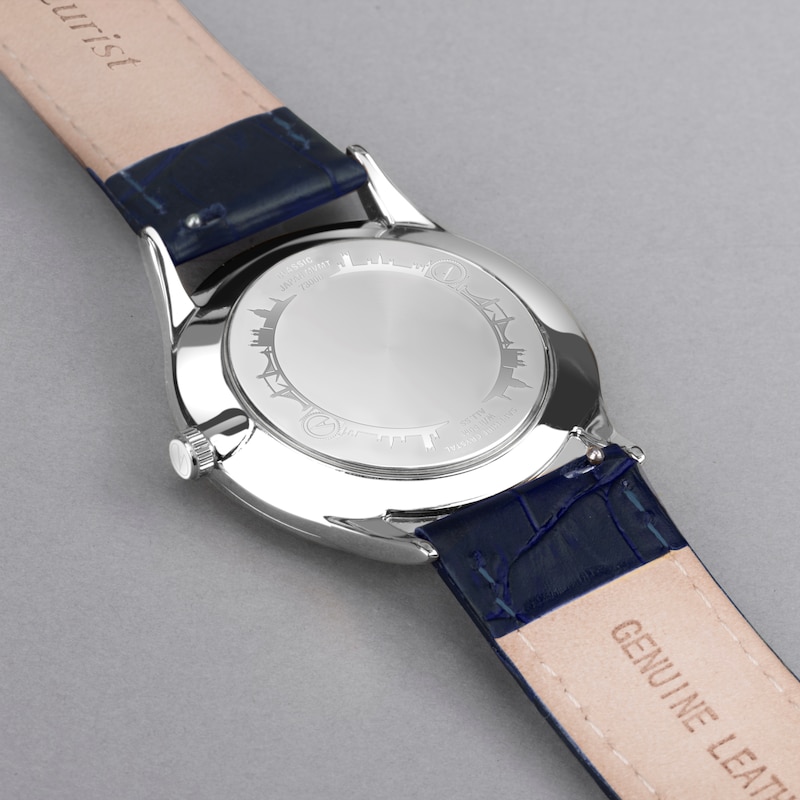 Main Image 5 of Accurist Men's Classic 37mm Dial Blue Leather Strap Watch