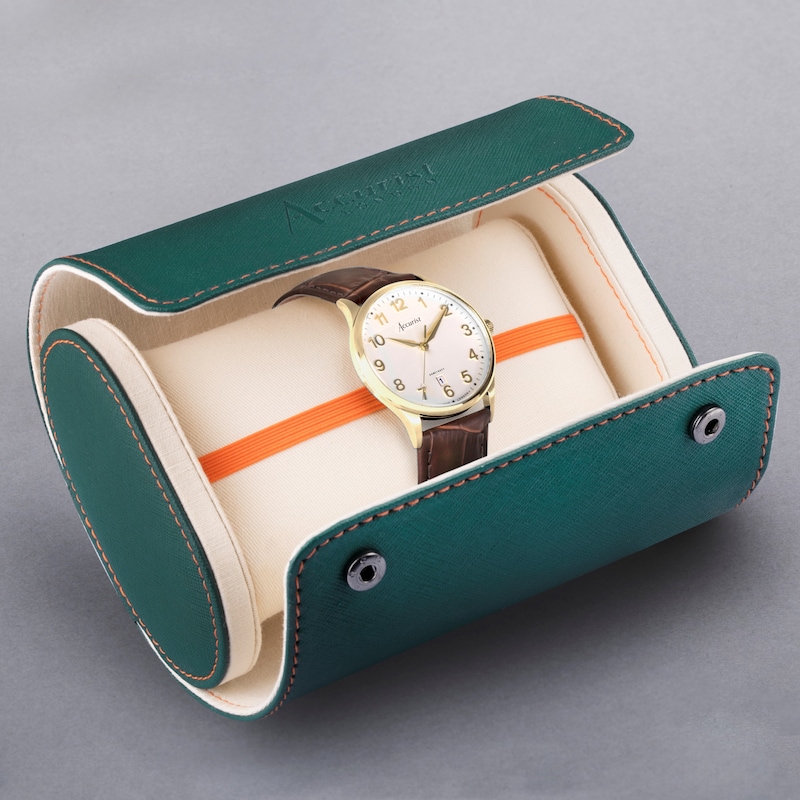 Main Image 4 of Accurist Men's Classic 37mm Dial Brown Leather Strap Watch