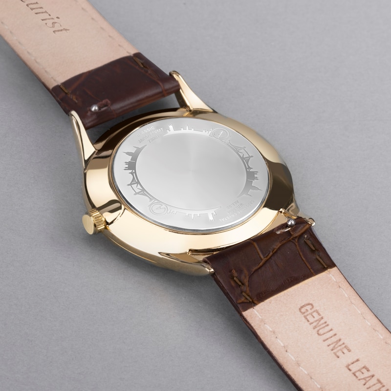 Main Image 5 of Accurist Men's Classic 37mm Dial Brown Leather Strap Watch