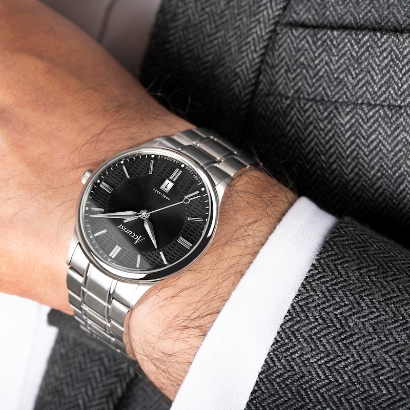 Main Image 9 of Accurist Men's Classic 37mm Dial Stainless Steel Bracelet Watch