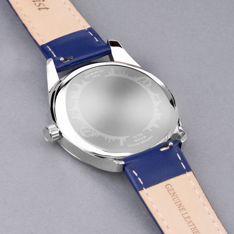 Main Image 5 of Accurist Men's Everyday 40mm Dial Blue Leather Strap Watch