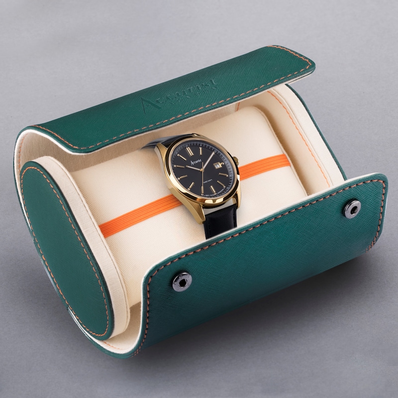 Main Image 4 of Accurist Men's Everyday 40mm Dial Black Leather Strap Watch