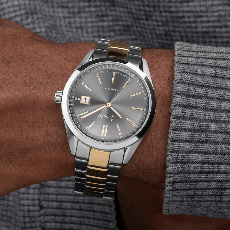 Main Image 9 of Accurist Men's Everyday 40mm Dial Two Tone Stainless Steel Bracelet Watch