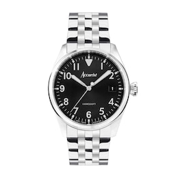 Accurist Men's Aviation 41mm Dial Stainless Steel Bracelet Watch
