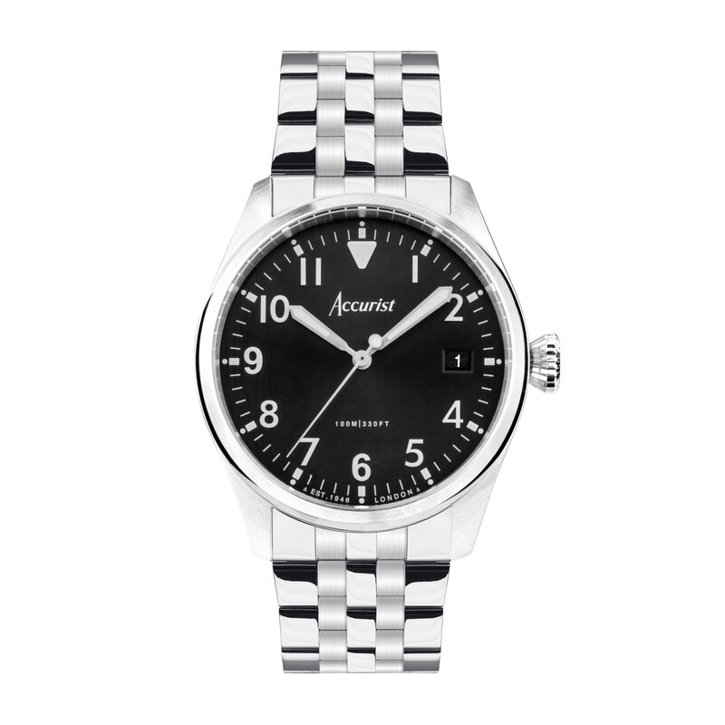 Main Image 1 of Accurist Men's Aviation 41mm Dial Stainless Steel Bracelet Watch